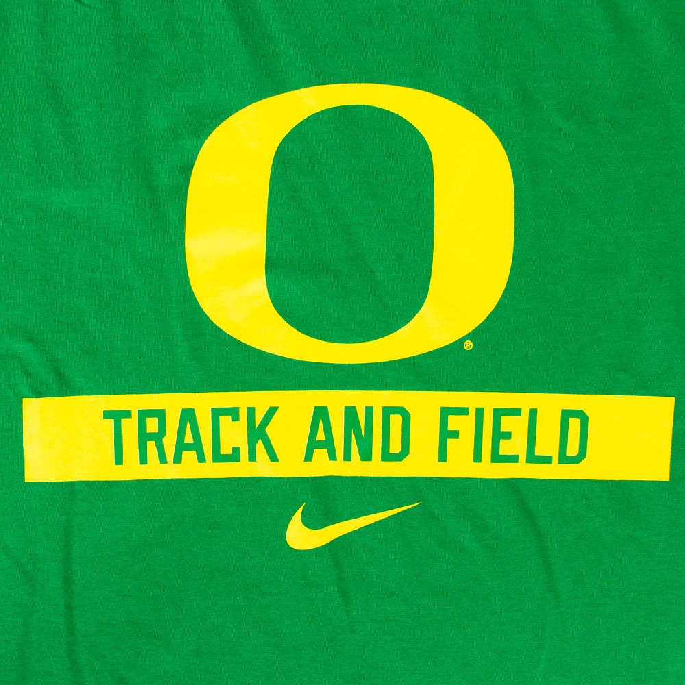 Classic Oregon O, Nike, Green, Crew Neck, Cotton, Men, Unisex, Track & Field, Basic, T-Shirt, 906444